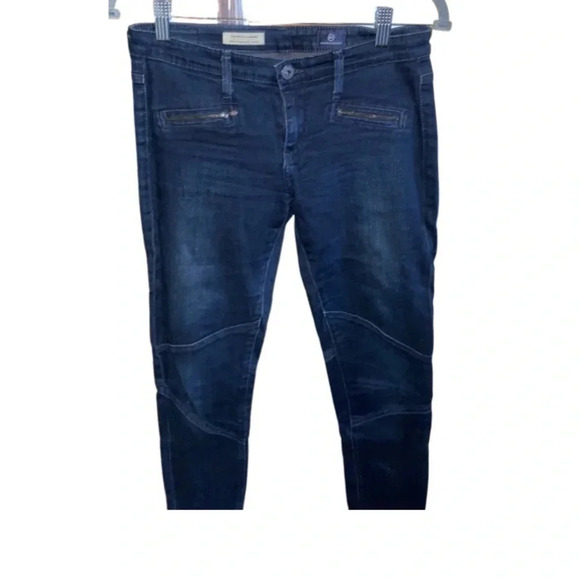 AG Jeans Moto Leggings Dark Wash Size 27 - Picture 5 of 10